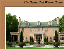 Tablet Screenshot of henryhallwilsonhouse.com